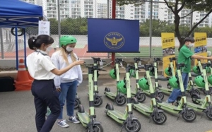 대구 강북서, 올바른 공유 킥보드(PM) 타기 교통 안전문화 캠페인 추진